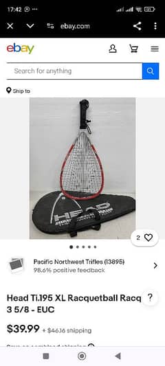 squash racket made in Austria in 6500