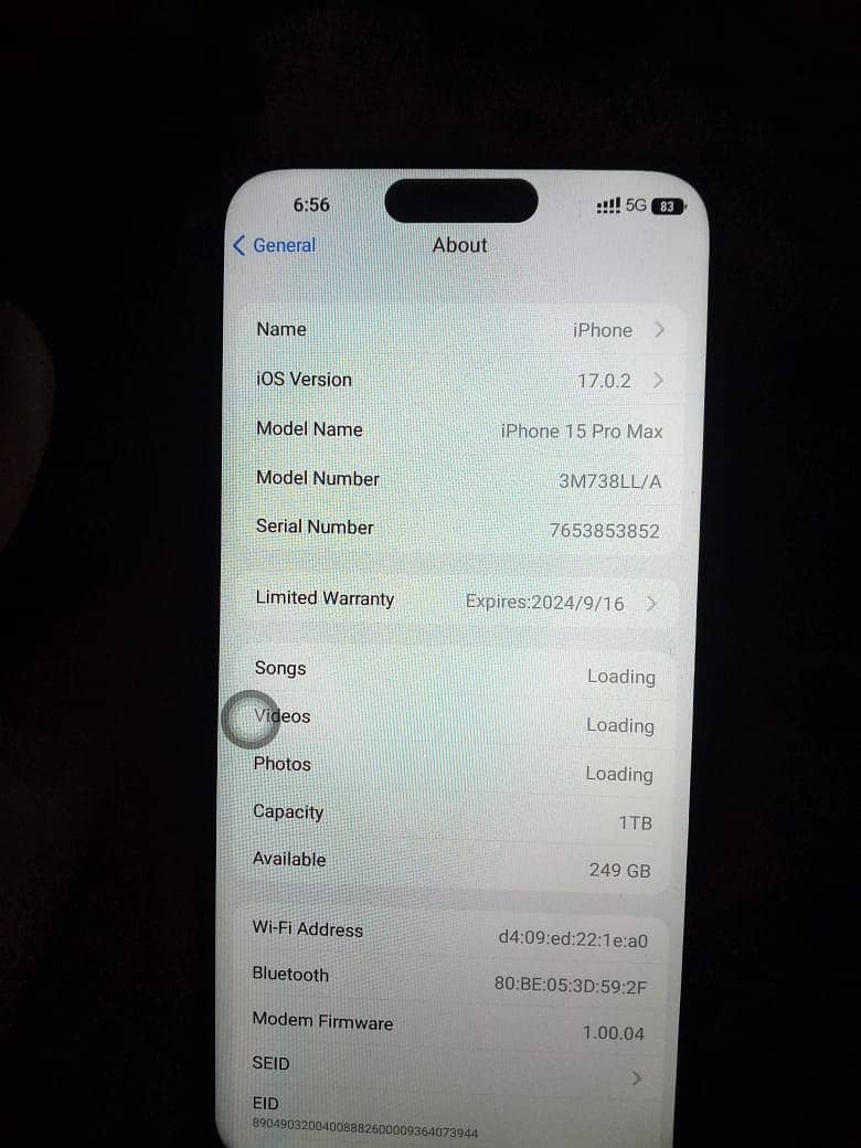 iPhone 15 pro max. exchange possible 0