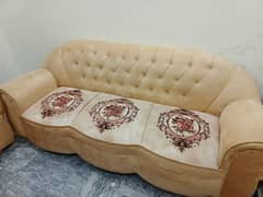 6 Seater Sofa Set - 3+2+1 Golden Color