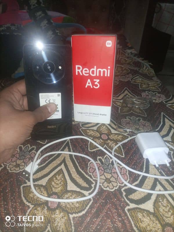 redmi a3x 4GB ram 64 GB memory 10 by 10 condition 1 6