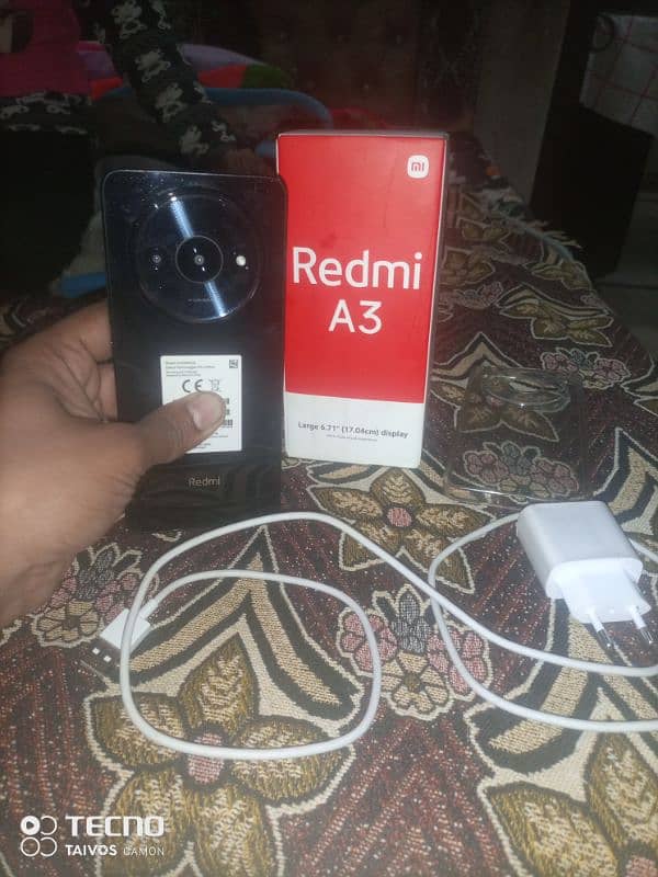 redmi a3x 4GB ram 64 GB memory 10 by 10 condition 1 8