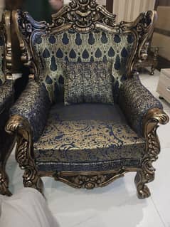 new 5 seater sofa deco paint antique silver gold for sale