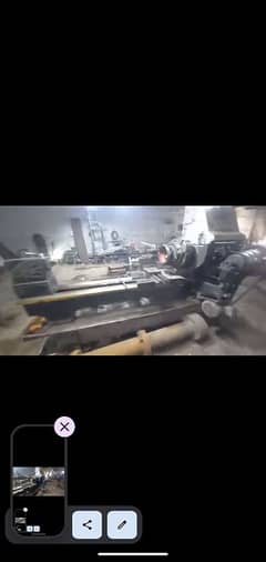 8 foot lathe machine