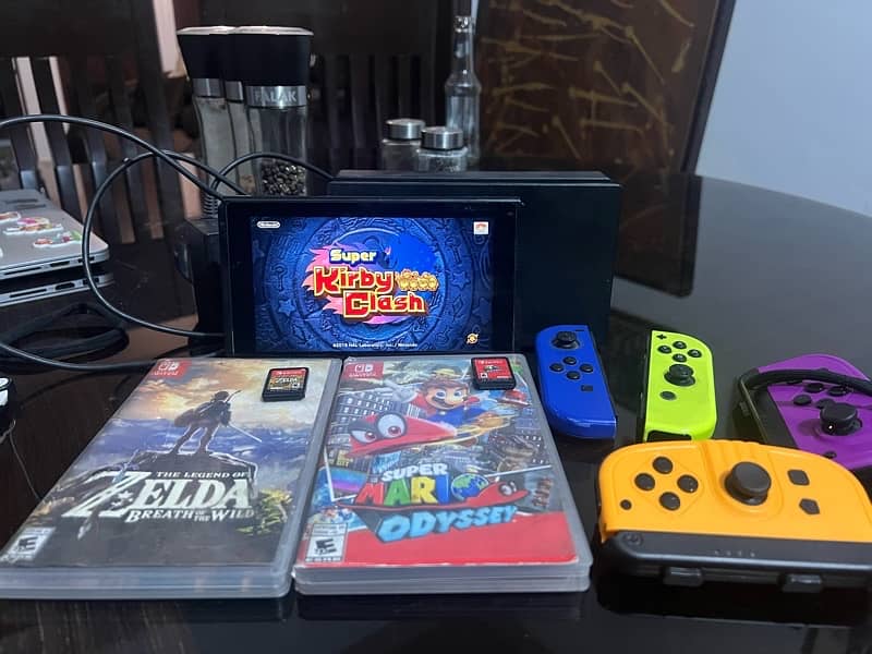 Nintendo Switch with 2 Games Zelda and Super Mario Odyssey 1