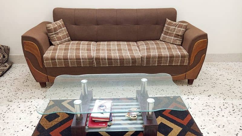 5 Seater Brand New Spring Padded Sofa with Pillows 1