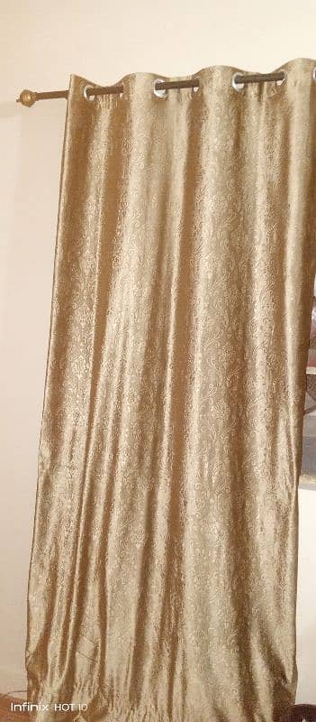 Used 4 Golden brown curtains 1