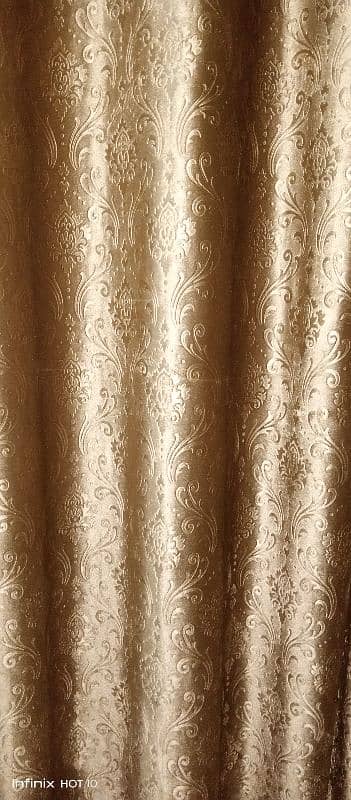 Used 4 Golden brown curtains 2