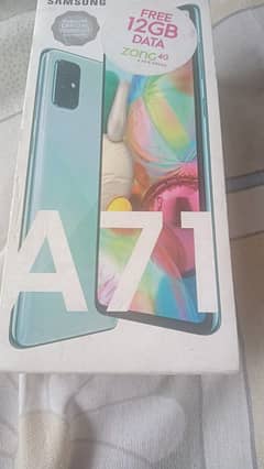 Samsung A71 6/128 Only Box Officially PTA Approved