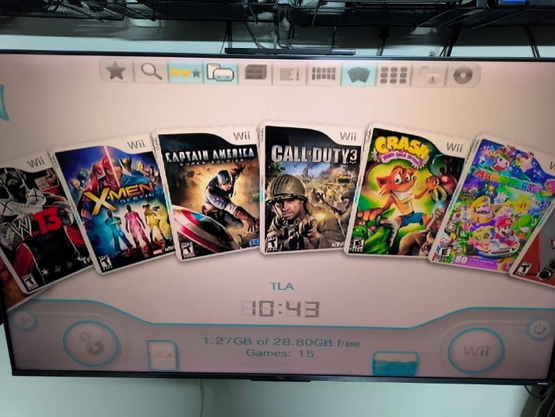 Nintendo WII 15 games installed and Modded 0