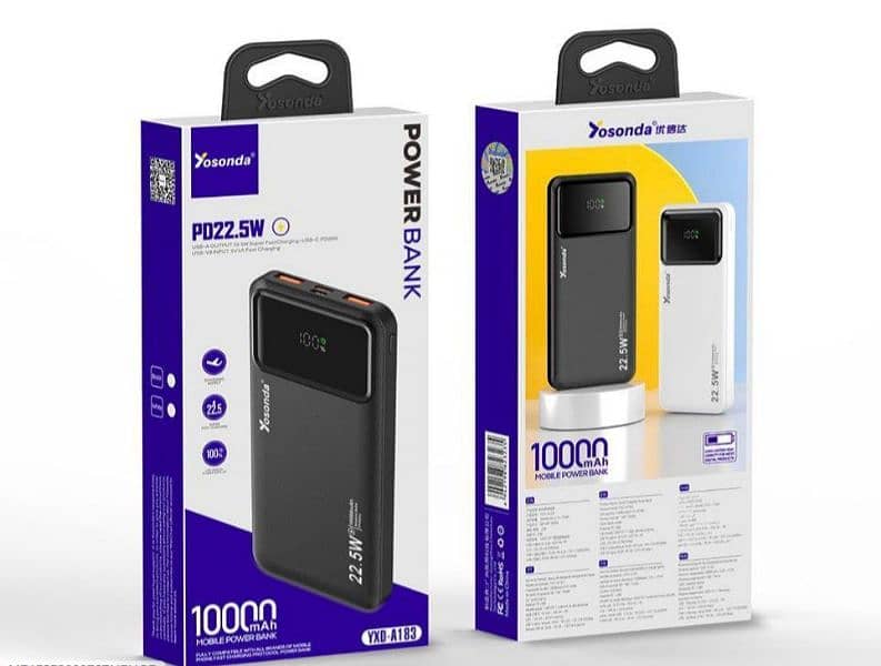 PD20W & 22.5W Fast Charging power Bank 10000mAh 1 pcs 0