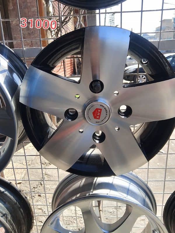 12, 13 size alloy rims. no damage and no repair.  Ph 03474640374 2