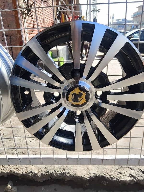 12, 13 size alloy rims. no damage and no repair.  Ph 03474640374 5