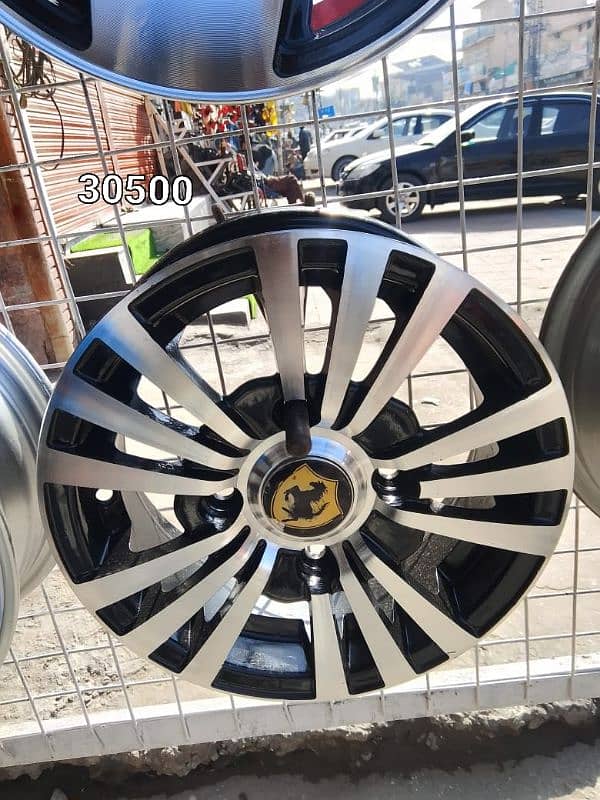 12, 13 size alloy rims. no damage and no repair.  Ph 03474640374 6