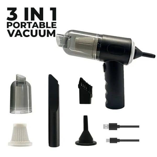 powerful 3-in-1 cordless handheld vacuum cleaner with led lighwts& 1