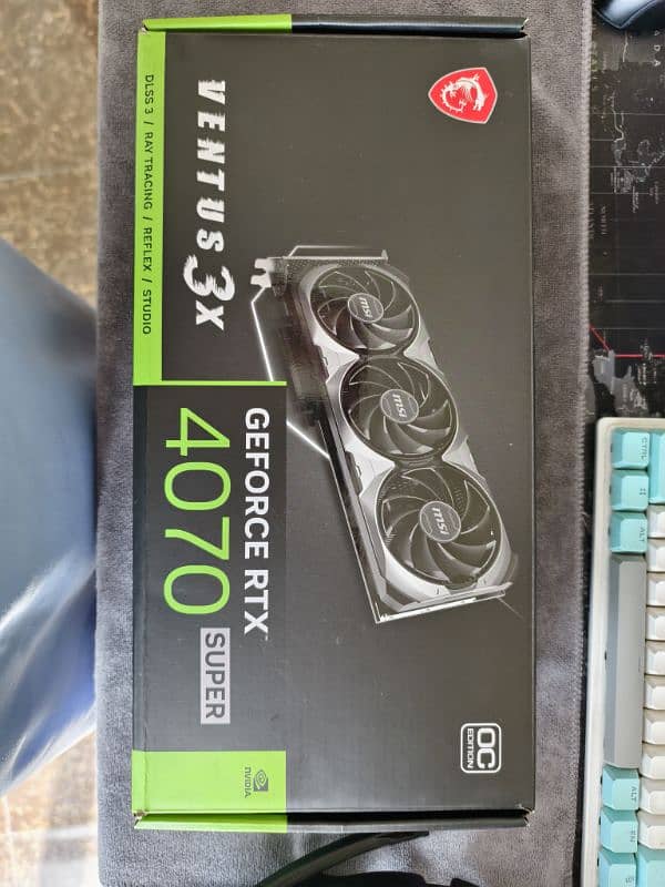 Msi Rtx 4070 super ventus 3x OC for sale with box 2