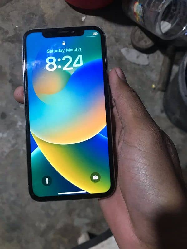 Iphone x panel Chang ora Batter change ha satorg 256. gb  conditionok 2