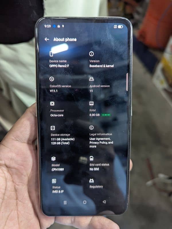 OPPO Reno 2f 10/08 8+5/128 official pta approved 13