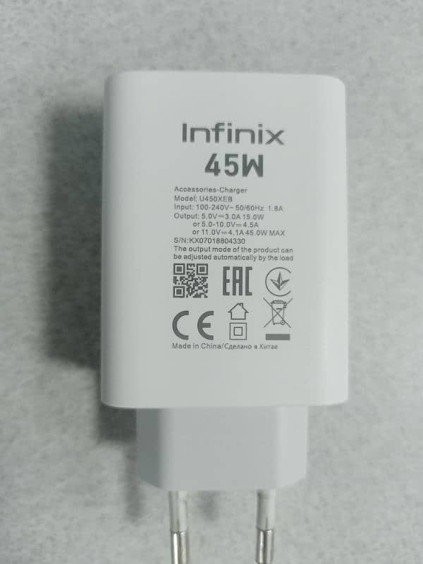 Infinix 45W charger 0