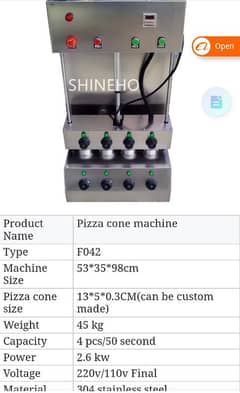 Cone Pizza machine urgent sale