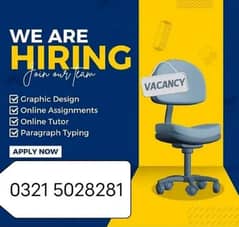 online jobs/full time/part time/simple typing jobs for boys and girls