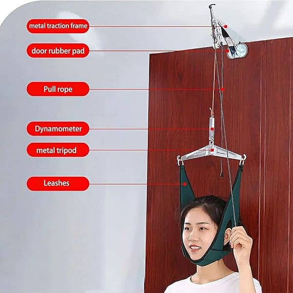 Over The Door Cervical Neck Traction Device Therapy, Neck strecher 0