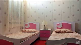 girls pink single bed