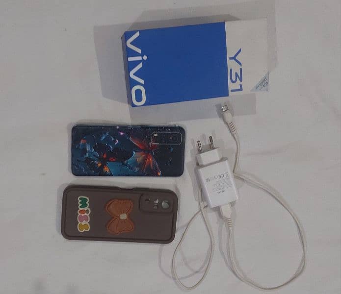 Vivo y31 4/128 daba charger Sath he 2