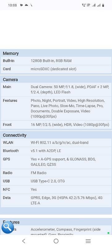 vivo y36 8+4 GB RAM 128Gb Rom 2