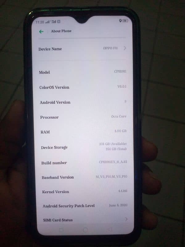 Oppo F11 8gb Ram 256GB Memory 2