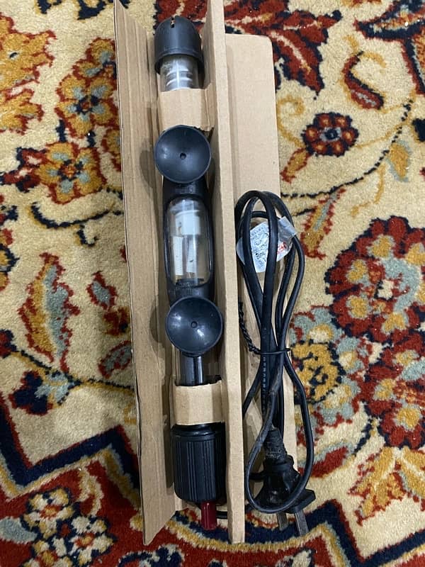 Heater and Oxygen pump for fish aquarium. 2