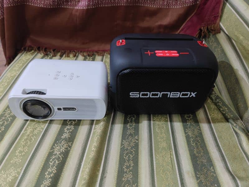 mini led projector+ Bluetooth speaker 0