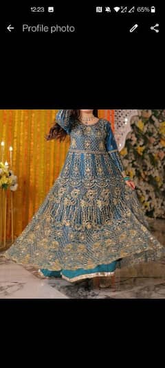 Designer Copy Mehndi Maxi With Sharara