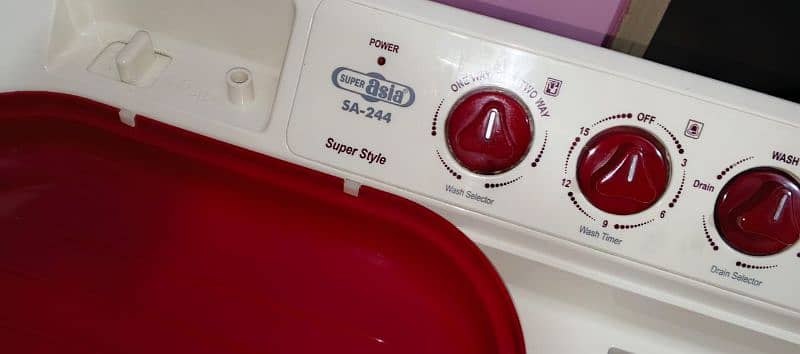 Super asia washing machine twin tub model number SA-244 9