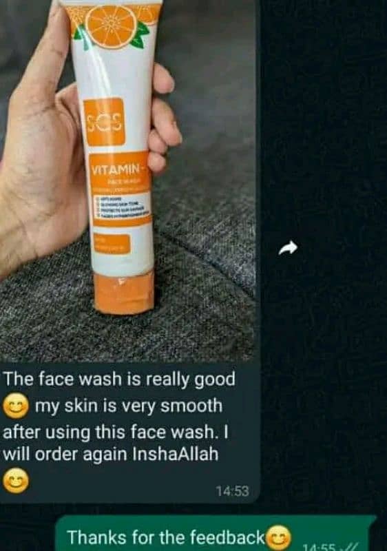 SCS vitamin C face wash 1