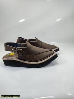 Men's leather Peshawari chapple