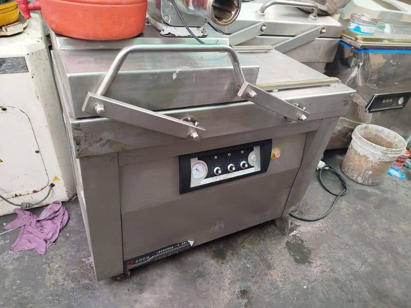 Vacuum packing machine imported double chamber steel body 16 inch seal 0