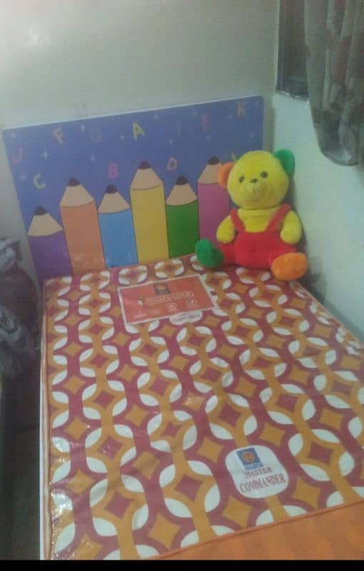 kids bed with master mattress sale excellent condition 1