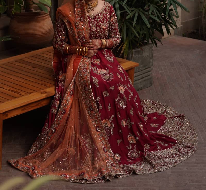 Barat Dress/ Barat Lehenga/ Lehenga Choli/ Red Lehenga/ Wedding Dress 1