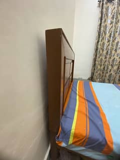 single bed with mattress