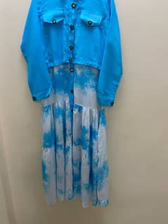 women’s long frock/maxi for party wear coat style for Eid