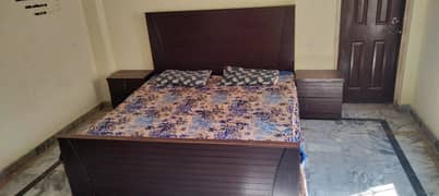 Double Bed with matress + Side Tables