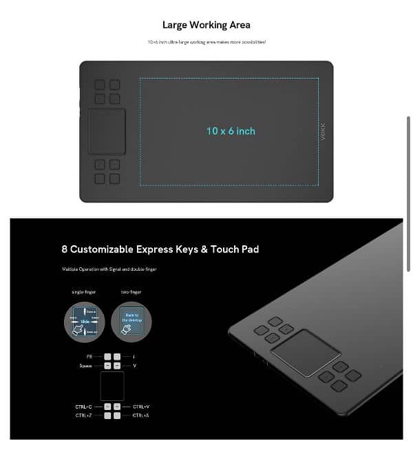 graphic tablet VEIKK 10"x6" 3