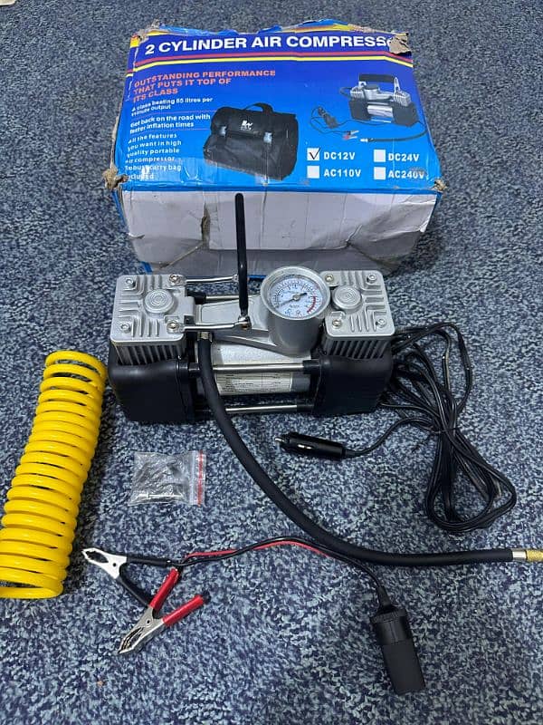 Double Cylinder Tyre Inflator l Tyre Air Pump l Tyre Compressor 5