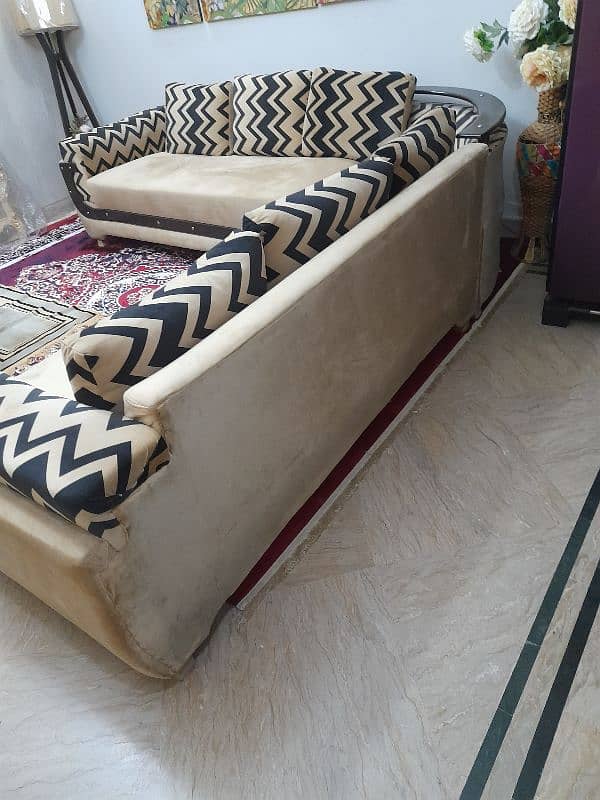 6 seater L Shaped Sofa Set with Corner 5