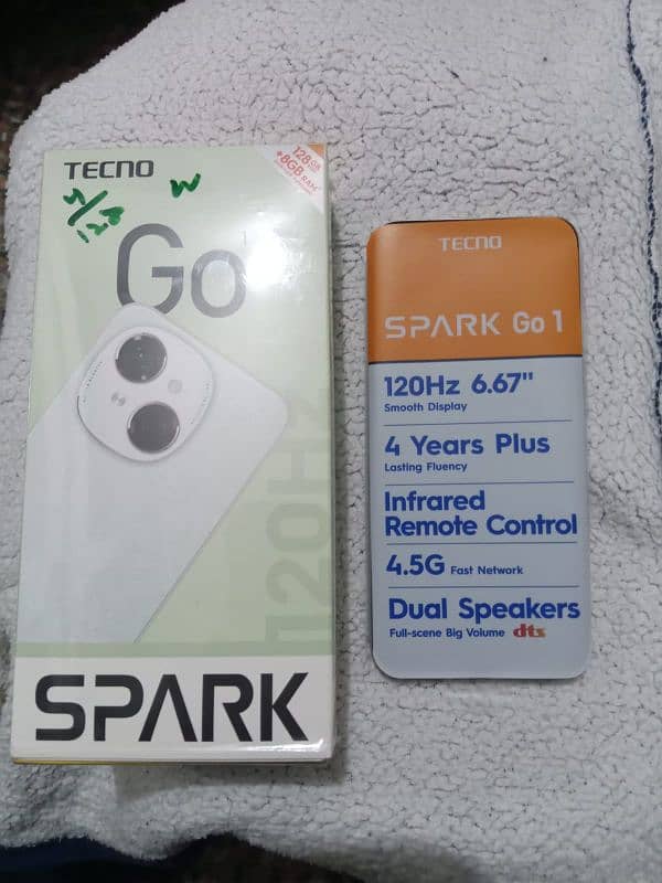 Techno Spark go 1. . 4/128GB only Box open All Accasaries pack Brand New 0