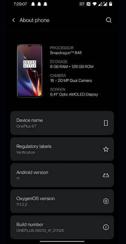 oneplus6t dual pta approved 8/128 10 by 10 condition 1