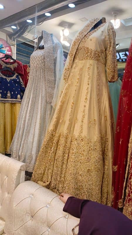 Bridal Golden Stunning Maxi | Wedding Dress | Bridal Dress for Sale | 1