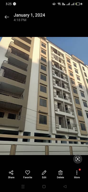 Burj Ul Uhad Brand New Luxuries Flat 3 Beds DD West Open In Jinnah Avenue Malir Cantt 1