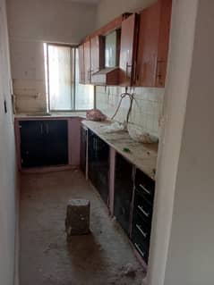 Urgent Sale Lease Flat 2 Beds DD With Roof in Simon View Block 19 Gulistan e Jauhar Only 39 Lac