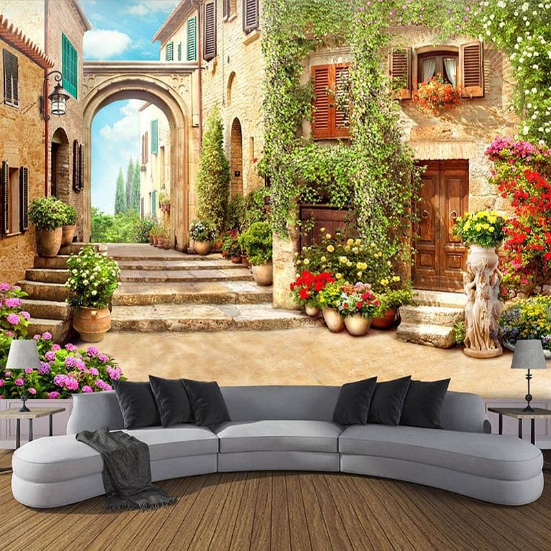 Pvc Wallpaper- 3D wallpaper-Customise wallpaper - Wall flex-Wall paper 3
